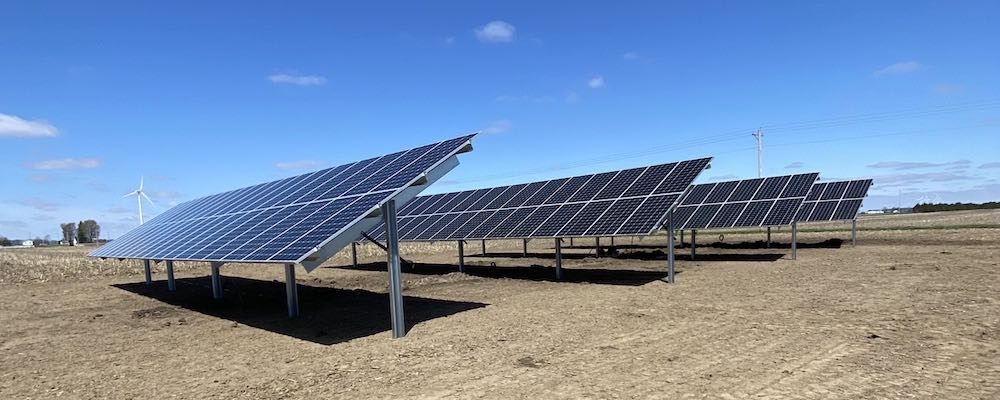 Solar panel array installed by OGW Energy Resources