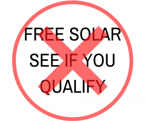 Free solar see if you qualify